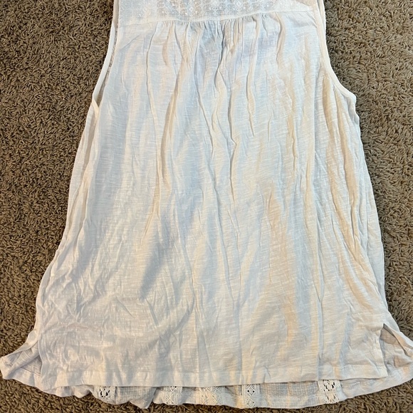 Lucky Brand White Sleeveless Boho Lace Tassel Top – 1X NWT - Picture 2 of 14